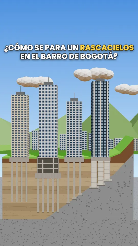 Cómo se para un rascacielos en el barro de Bogotá